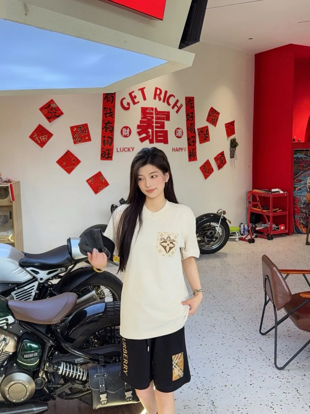 Louis Vuitton/Louis Vuitton 25ss presbyopic fake pocket short sleeves
